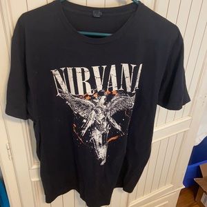 Vintage black nirvana t shirt